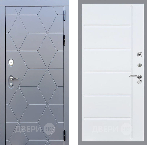 Входная металлическая Дверь Стоп КОСМО ФЛ-102 Белый ясень в Подольск