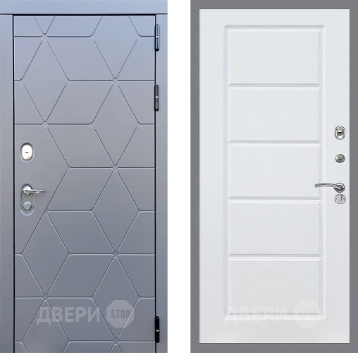 Входная металлическая Дверь Стоп КОСМО ФЛ-39 Силк Сноу в Подольск