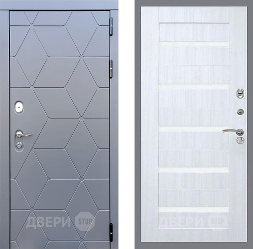 Входная металлическая Дверь Стоп КОСМО СБ-14 Сандал белый в Подольск