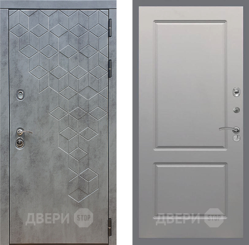 Входная металлическая Дверь Стоп БЕТОН ФЛ-117 Грей софт в Подольск