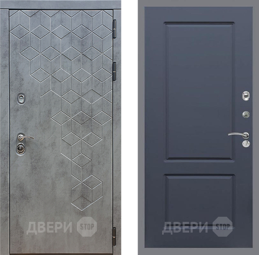 Дверь Стоп БЕТОН ФЛ-117 Силк титан в Подольск