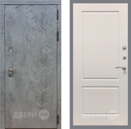 Входная металлическая Дверь Стоп БЕТОН ФЛ-117 Шампань в Подольск