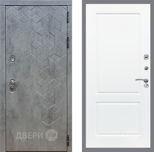 Входная металлическая Дверь Стоп БЕТОН ФЛ-117 Силк Сноу в Подольск