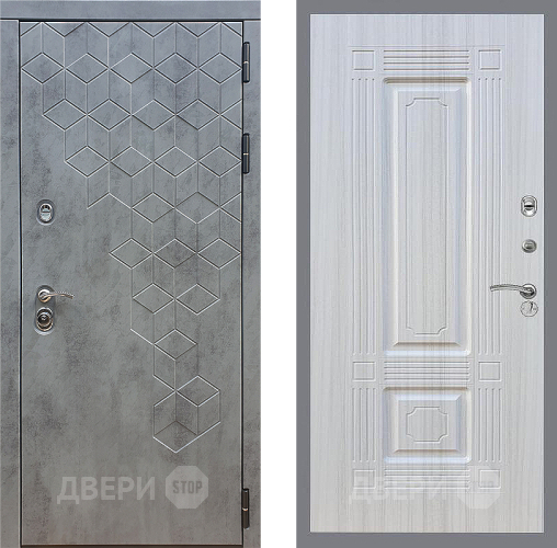 Входная металлическая Дверь Стоп БЕТОН ФЛ-2 Сандал белый в Подольск