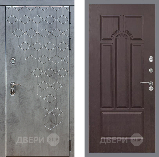 Дверь Стоп БЕТОН ФЛ-58 Венге в Подольск