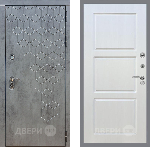 Входная металлическая Дверь Стоп БЕТОН ФЛ-3 Лиственница беж в Подольск