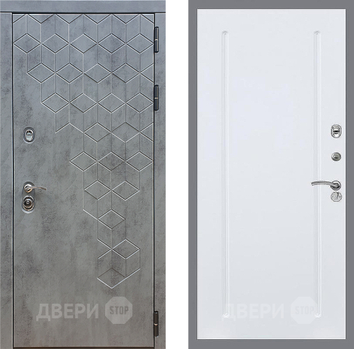 Входная металлическая Дверь Стоп БЕТОН ФЛ-68 Силк Сноу в Подольск
