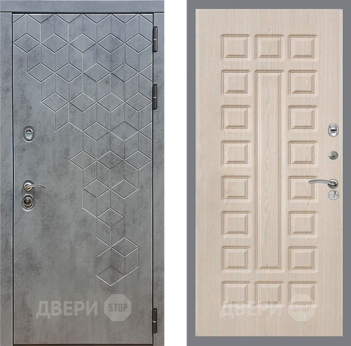 Дверь Стоп БЕТОН ФЛ-183 Беленый дуб в Подольск