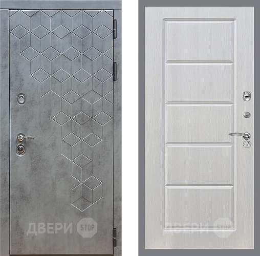 Входная металлическая Дверь Стоп БЕТОН ФЛ-39 Лиственница беж в Подольск