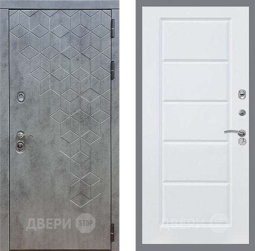 Входная металлическая Дверь Стоп БЕТОН ФЛ-39 Силк Сноу в Подольск
