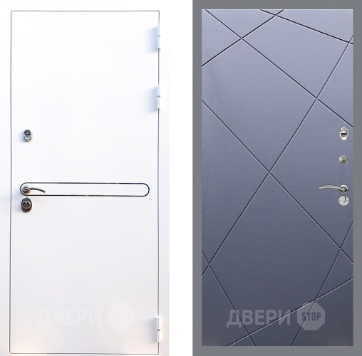 Входная металлическая Дверь Стоп Лайн Вайт ФЛ-291 Силк титан в Подольск