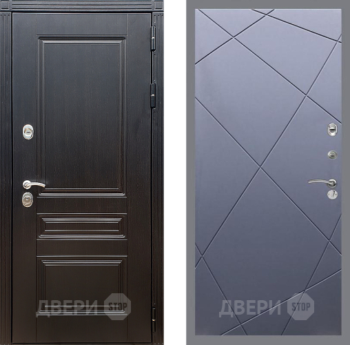 Входная металлическая Дверь Стоп МЕГАПОЛИС ФЛ-291 Силк титан в Подольск
