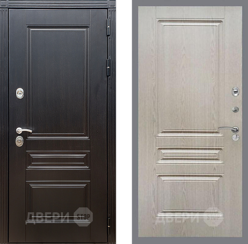 Входная металлическая Дверь Стоп МЕГАПОЛИС ФЛ-243 Беленый дуб в Подольск