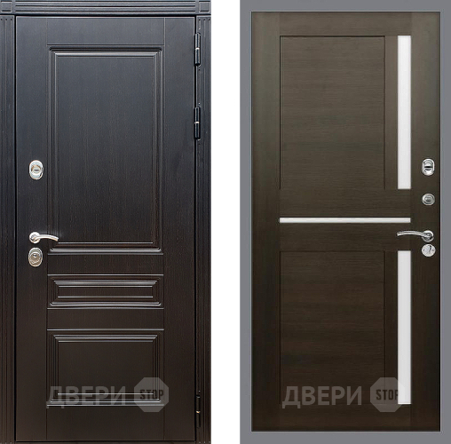 Входная металлическая Дверь Стоп МЕГАПОЛИС СБ-18 Венге в Подольск
