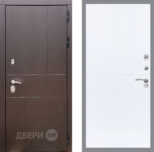 Входная металлическая Дверь Стоп УРБАН ФЛ-290 Силк Сноу в Подольск