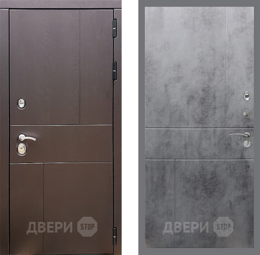 Входная металлическая Дверь Стоп УРБАН ФЛ-290 Бетон темный в Подольск