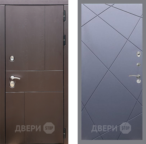 Входная металлическая Дверь Стоп УРБАН ФЛ-291 Силк титан в Подольск