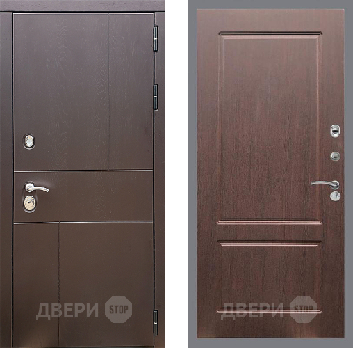 Входная металлическая Дверь Стоп УРБАН ФЛ-117 Орех премиум в Подольск