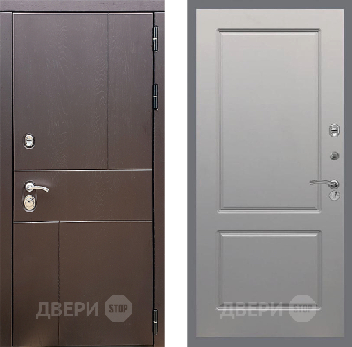 Входная металлическая Дверь Стоп УРБАН ФЛ-117 Грей софт в Подольск