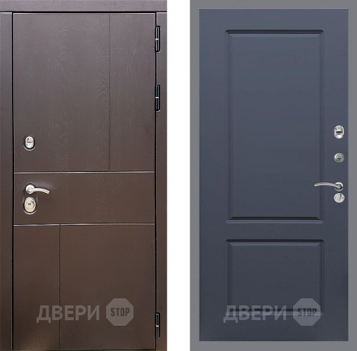 Входная металлическая Дверь Стоп УРБАН ФЛ-117 Силк титан в Подольск