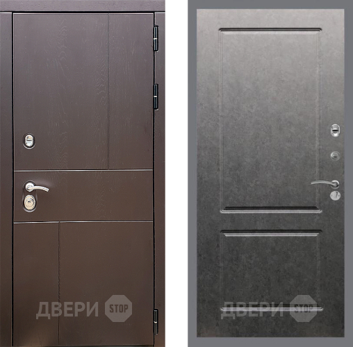 Входная металлическая Дверь Стоп УРБАН ФЛ-117 Штукатурка графит в Подольск
