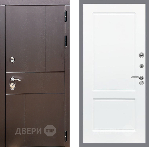 Входная металлическая Дверь Стоп УРБАН ФЛ-117 Силк Сноу в Подольск