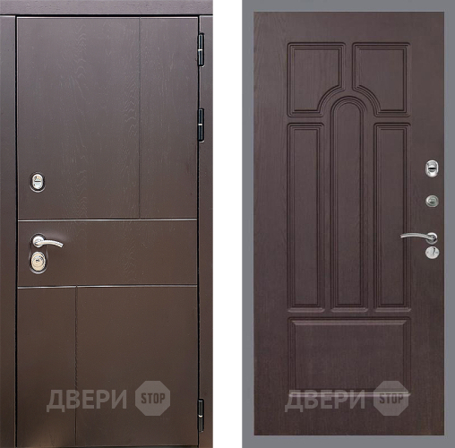 Входная металлическая Дверь Стоп УРБАН ФЛ-58 Венге в Подольск