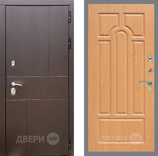 Входная металлическая Дверь Стоп УРБАН ФЛ-58 Дуб в Подольск
