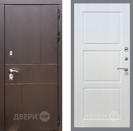 Входная металлическая Дверь Стоп УРБАН ФЛ-3 Лиственница беж в Подольск