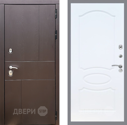 Дверь Стоп УРБАН ФЛ-128 Белый ясень в Подольск