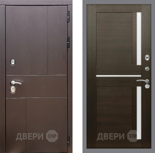 Входная металлическая Дверь Стоп УРБАН СБ-18 Венге в Подольск