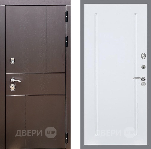 Входная металлическая Дверь Стоп УРБАН ФЛ-68 Силк Сноу в Подольск
