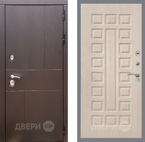 Входная металлическая Дверь Стоп УРБАН ФЛ-183 Беленый дуб в Подольск