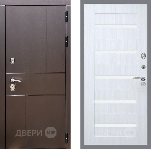 Входная металлическая Дверь Стоп УРБАН СБ-14 Сандал белый в Подольск