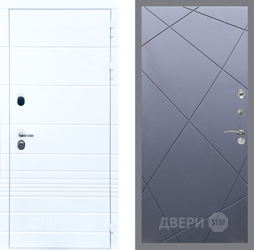 Входная металлическая Дверь Стоп ТРЕНДО ФЛ-291 Силк титан в Подольск