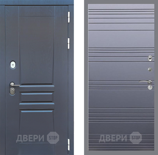 Входная металлическая Дверь Стоп ПЛАТИНУМ Лайн Силк титан в Подольск