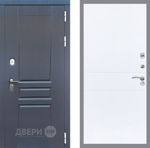 Входная металлическая Дверь Стоп ПЛАТИНУМ ФЛ-290 Силк Сноу в Подольск