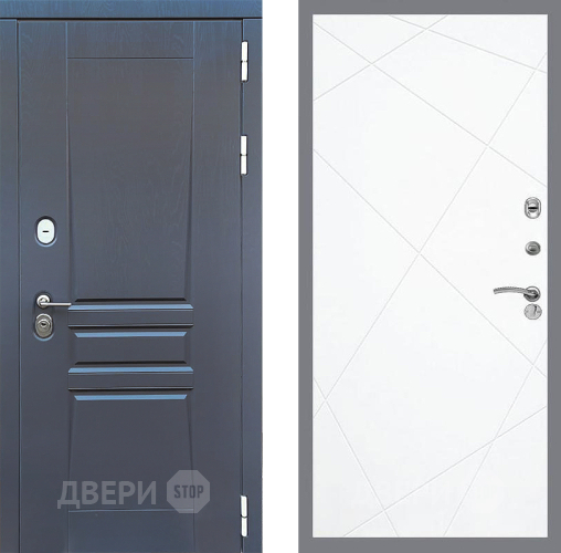 Входная металлическая Дверь Стоп ПЛАТИНУМ ФЛ-291 Силк Сноу в Подольск
