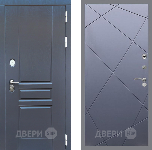 Входная металлическая Дверь Стоп ПЛАТИНУМ ФЛ-291 Силк титан в Подольск