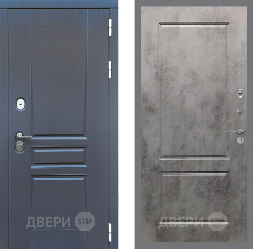 Дверь Стоп ПЛАТИНУМ ФЛ-117 Бетон темный в Подольск
