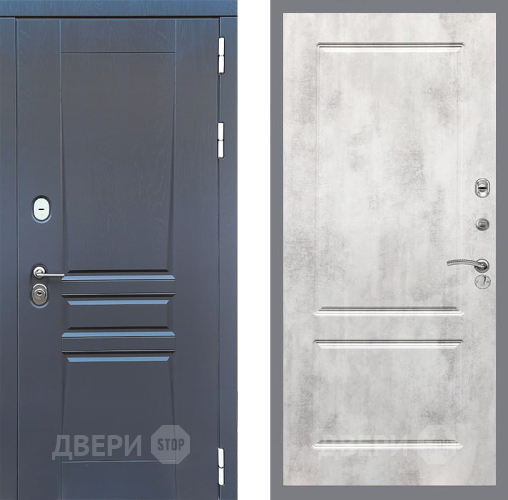 Входная металлическая Дверь Стоп ПЛАТИНУМ ФЛ-117 Бетон светлый в Подольск