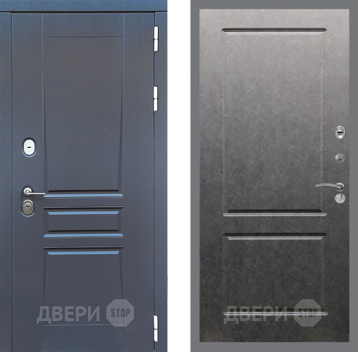 Входная металлическая Дверь Стоп ПЛАТИНУМ ФЛ-117 Штукатурка графит в Подольск