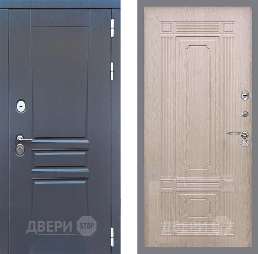 Входная металлическая Дверь Стоп ПЛАТИНУМ ФЛ-2 Беленый дуб в Подольск