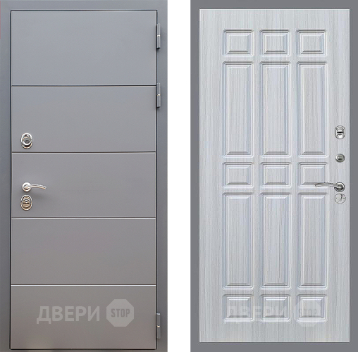 Входная металлическая Дверь Стоп АРТ ГРАФИТ ФЛ-33 Сандал белый в Подольск