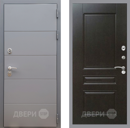 Входная металлическая Дверь Стоп АРТ ГРАФИТ ФЛ-243 Венге в Подольск