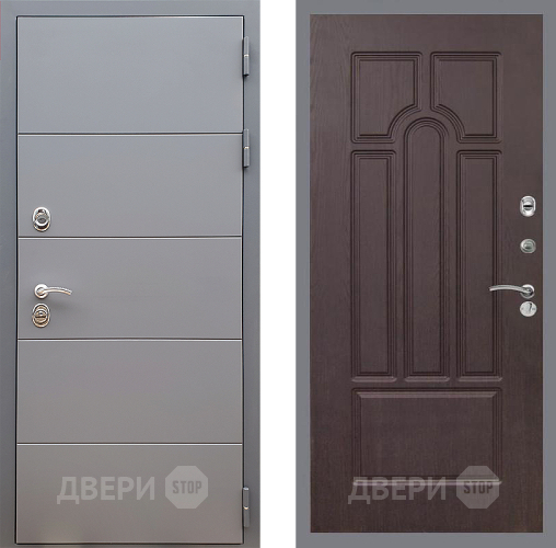 Входная металлическая Дверь Стоп АРТ ГРАФИТ ФЛ-58 Венге в Подольск