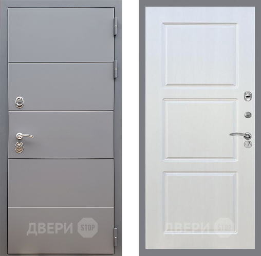 Входная металлическая Дверь Стоп АРТ ГРАФИТ ФЛ-3 Лиственница беж в Подольск