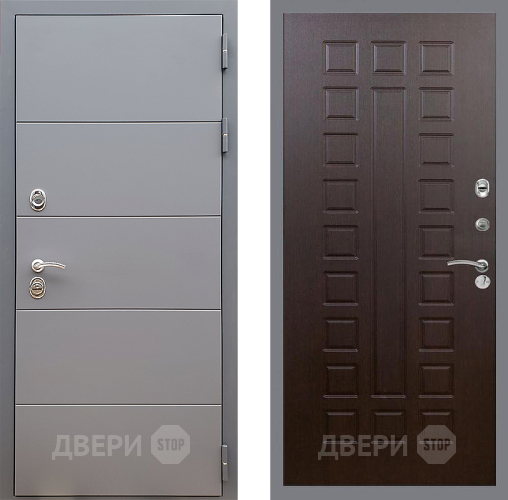 Входная металлическая Дверь Стоп АРТ ГРАФИТ ФЛ-183 Венге в Подольск