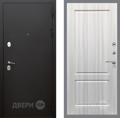 Входная металлическая Дверь Стоп КЛАССИК Шагрень ФЛ-117 Сандал белый в Подольск