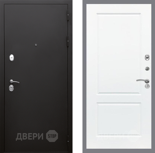 Входная металлическая Дверь Стоп КЛАССИК Шагрень ФЛ-117 Силк Сноу в Подольск